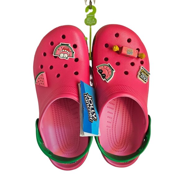 CROCS Shoes - Crocs Jolly Rancher Classic Clog Watermelon Pink M8/W10